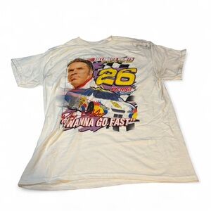 Men's Graphic Talladega nights Ricky Bobby short sleeve  T-Shirt - White